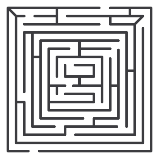 Labyrinthstrich - 8 PNG-Design