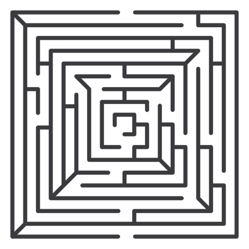 Labyrinthstrich - 9 PNG-Design