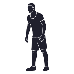 Sport player cut out PNG Design