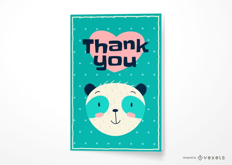 Gracias oso diseño de tarjeta de felicitación Gracias oso diseño de tarjeta de felicitación