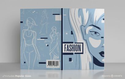 Diseño de portada de libro de diseñador de moda Diseño de portada de libro de diseñador de moda