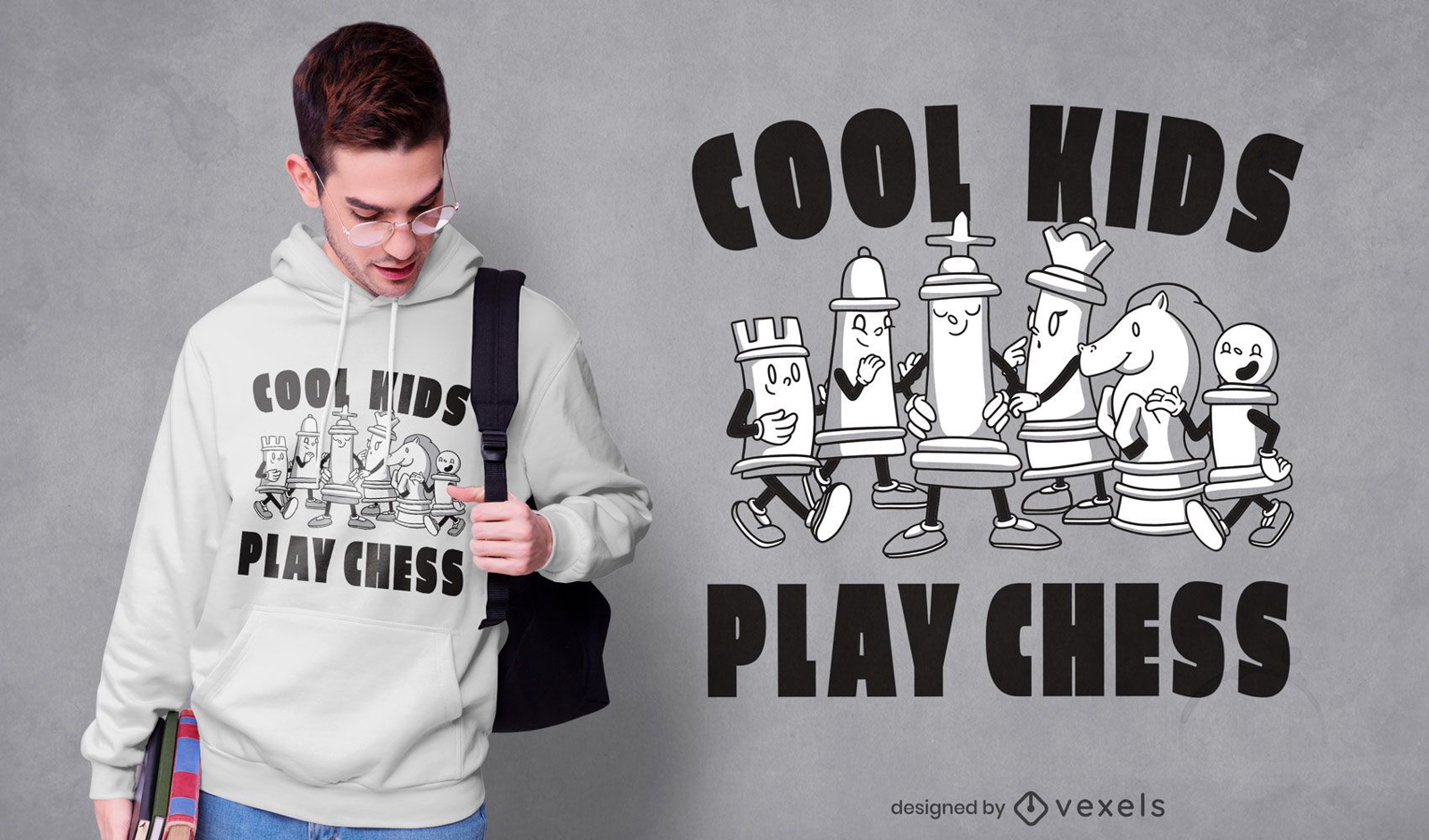 Schachspielfiguren T-Shirt Design