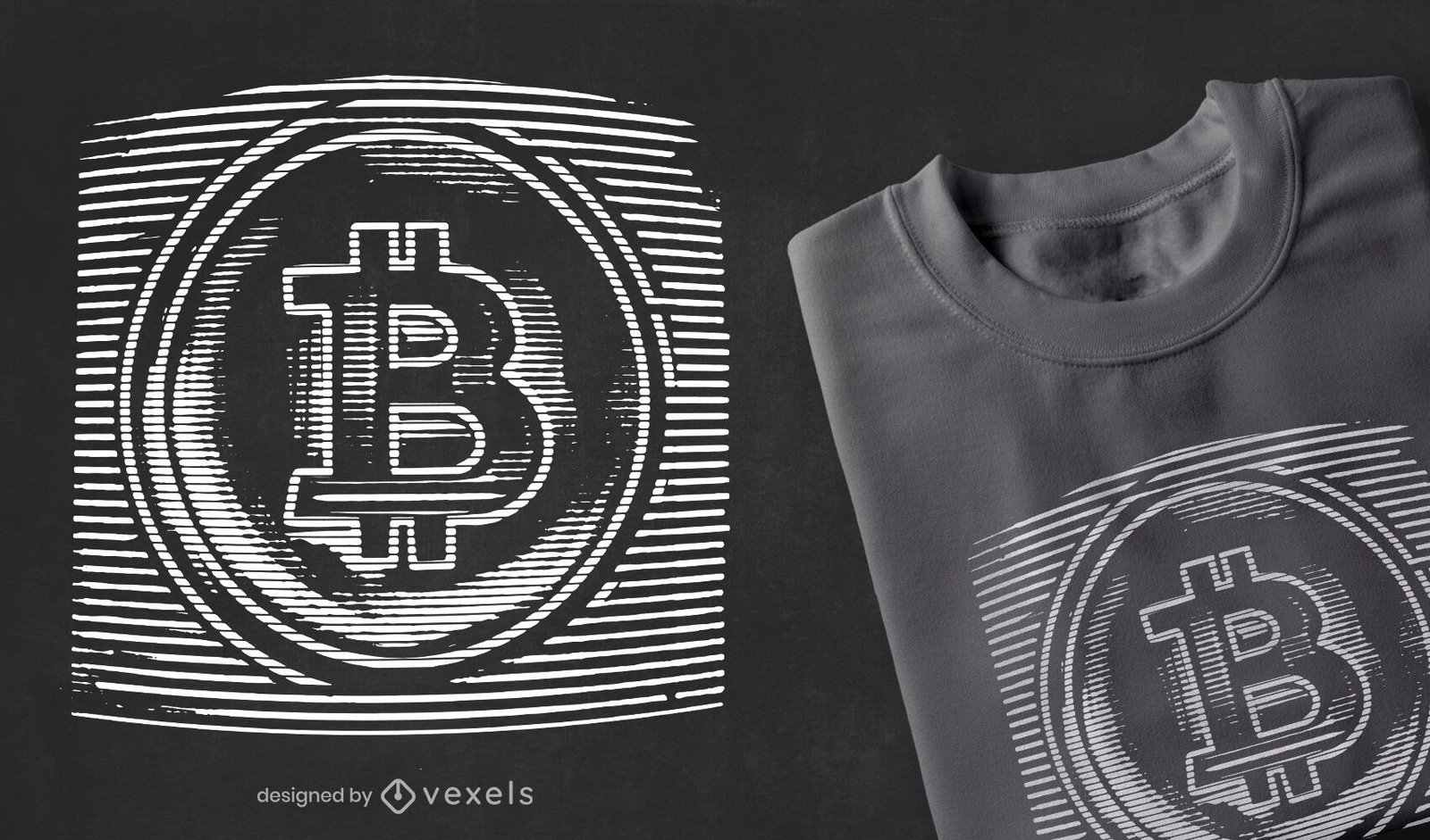 Design de camiseta estática de criptografia