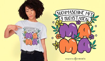 Mother's day German quote t-shirt design