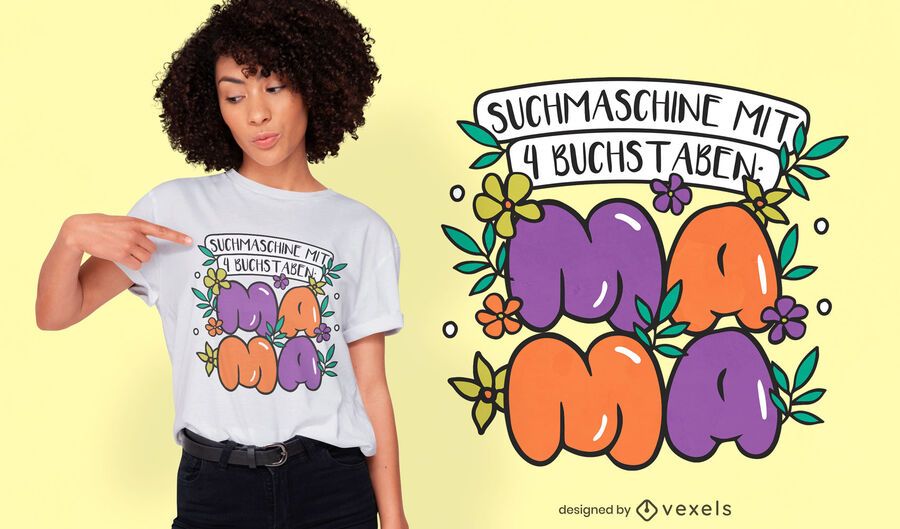 Mother's day German quote t-shirt design Mother's day German quote t-shirt design