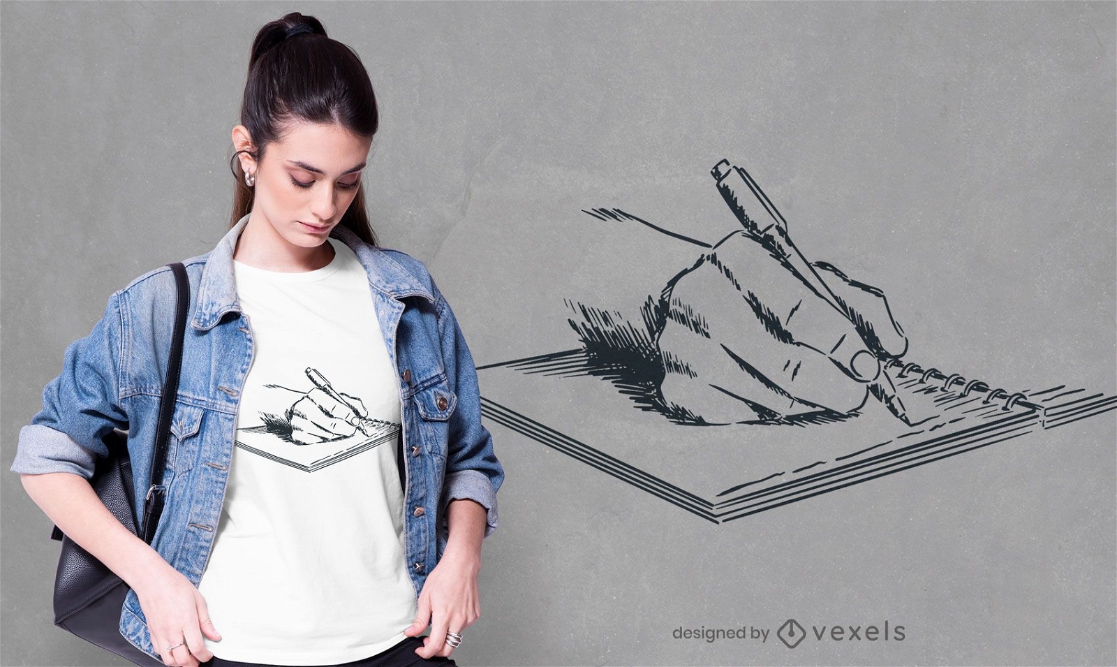 Hand-drawn writing t-shirt design