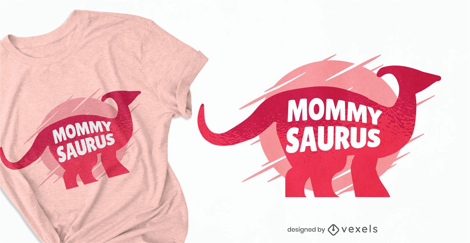 Design de camisetas Mommysaurus