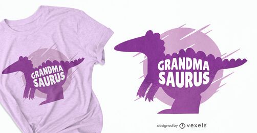 Design de camisetas Grandmasaurus
