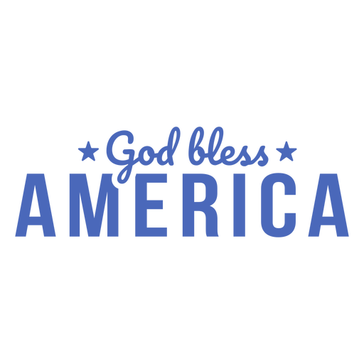 God bless america text badge
