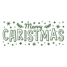 Frohe Weihnachten Textabzeichen PNG-Design