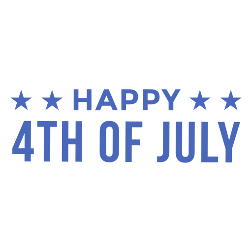 Happy 4th of July badge text