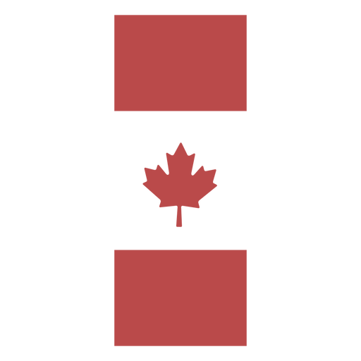 Vertical canada flag banner PNG Design