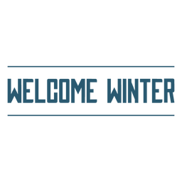 Welcome Winter Text Badge PNG & SVG Design For T-Shirts