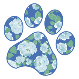 FlowerDogPaw - 2 Diseño PNG