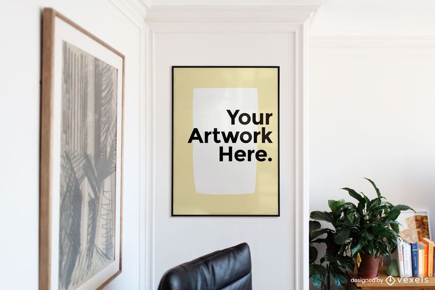 Living room artwork frame mockup Living room artwork frame mockup