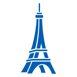 3d Eiffel tower Bastille cut-out PNG Design Transparent PNG