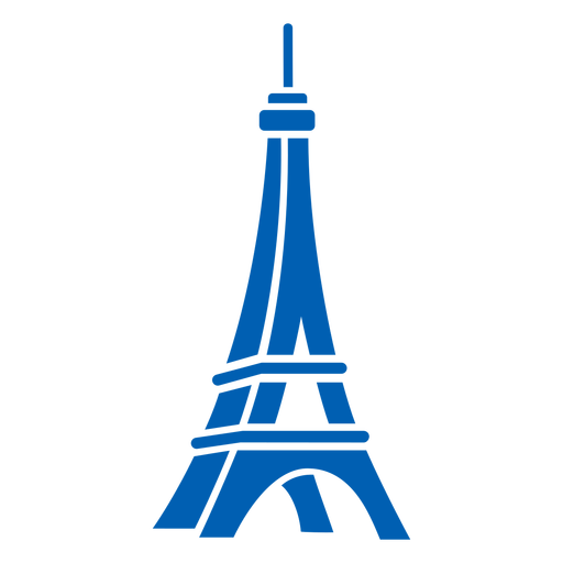 3d Eiffel tower Bastille cut-out PNG Design