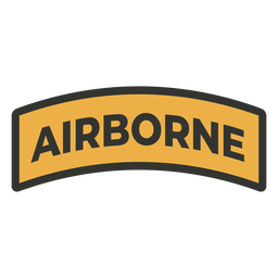 Insignia de parche aerotransportada Diseño PNG