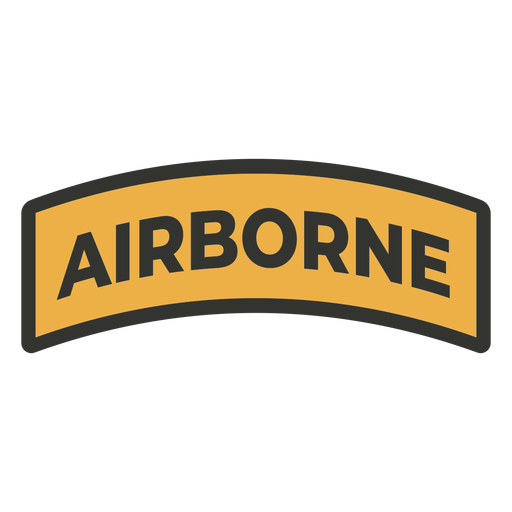Airborne Patch-Abzeichen PNG-Design