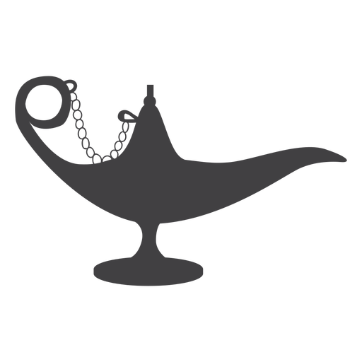 Arabic chain lamp silhouette PNG Design