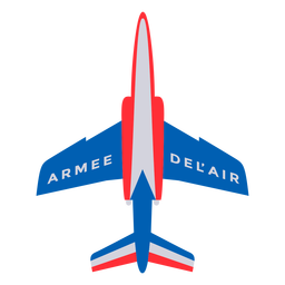 Armee-de-lair plane French flat Diseño PNG