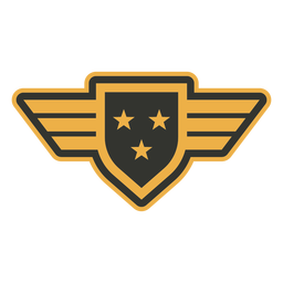 Army multiple stars patch badge PNG Design