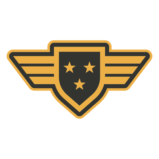 Armee-Patch-Abzeichen mit mehreren Sternen PNG-Design