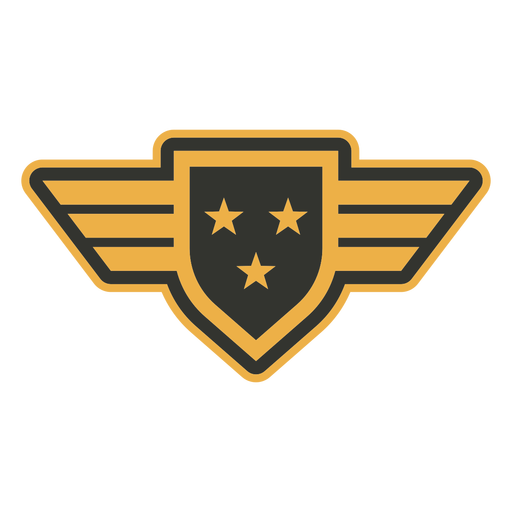 Insignia de parche de estrellas múltiples del ejército Diseño PNG