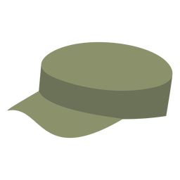 Army patrol cap flat PNG Design
