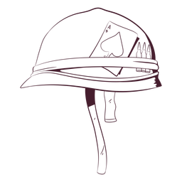 Army soldier hat hand-drawn PNG Design Transparent PNG