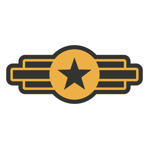 Emblema de estrela do exército Desenho PNG