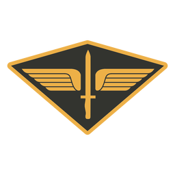 Armee-Schwertflügel-Abzeichen PNG-Design Transparent PNG