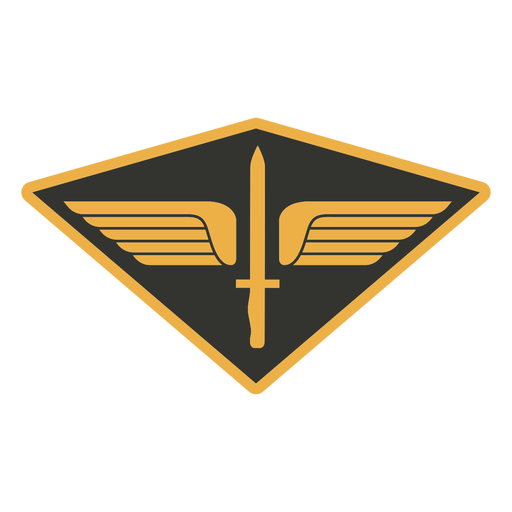 Insignia de alas de espada del ejército Diseño PNG