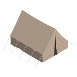 Army tent isometric PNG Design Transparent PNG