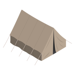 Tenda do Exército isométrica Desenho PNG