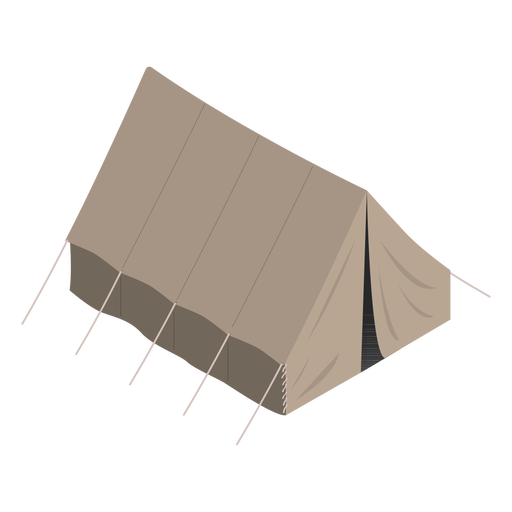 Tenda do Exército isométrica Desenho PNG