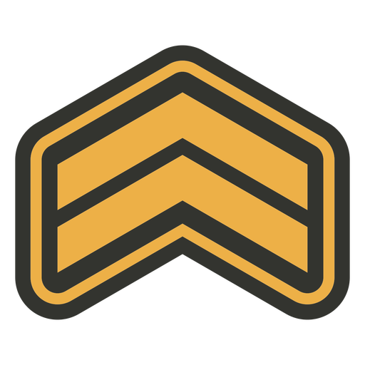 Insignia de parche de triángulo del ejército Diseño PNG
