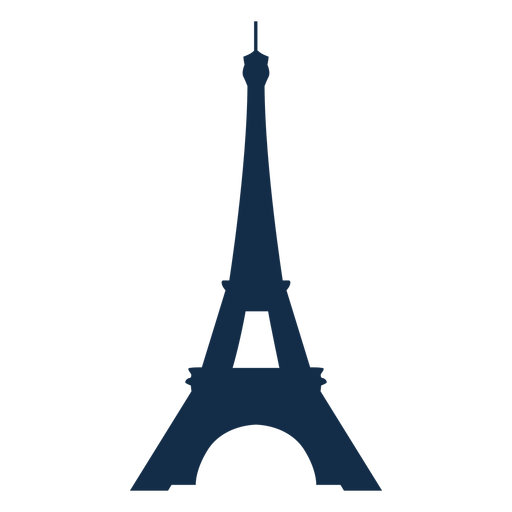 Silhueta da Torre Eiffel do Dia da Bastilha Desenho PNG