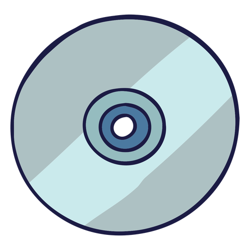 CD-Rom-Gekritzel PNG-Design