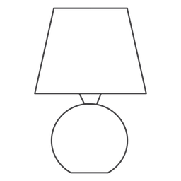 Traço de linha fina da lâmpada circular