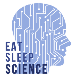 Circuit head science badge PNG Design