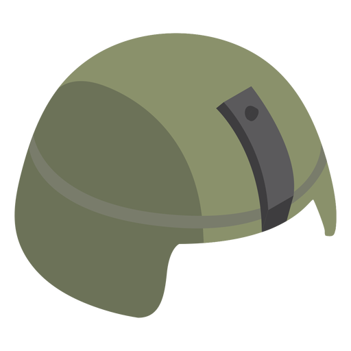 Kampfmilitärhelm flach PNG-Design