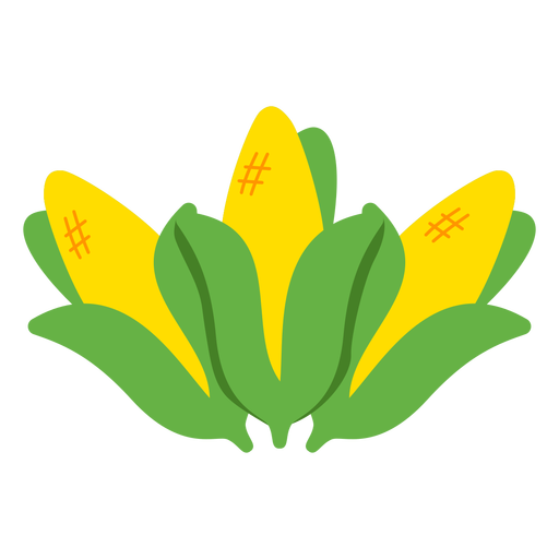 Plano de comida mahindi de maíz Diseño PNG
