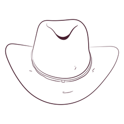 Cowboy hat hand-drawn Transparent PNG