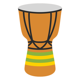 Djembe African drums flat PNG Design Transparent PNG