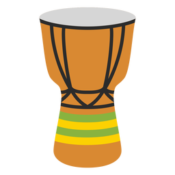 Tambores africanos djembe planos Diseño PNG