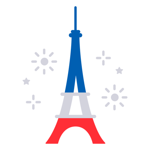 Fogos de artifício da torre eiffel Desenho PNG