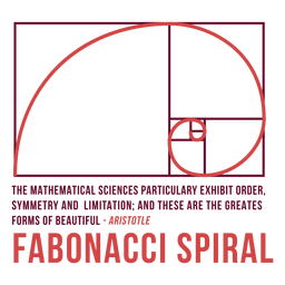 Emblema espiral Fabonacci Desenho PNG