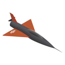Fighter jet military isometric PNG Design