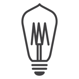 Glühbirnenhub des Filaments PNG-Design